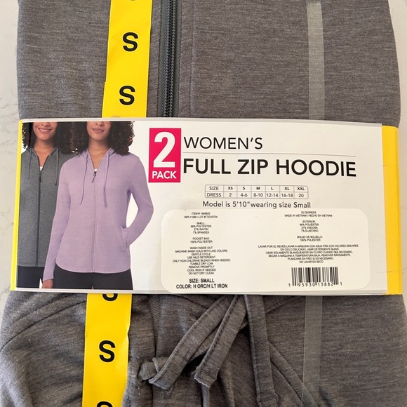 NWT 32 Degrees Ladies' 2-pack Lightweight Hoody with UPF 40+ - Picture 3 of 5